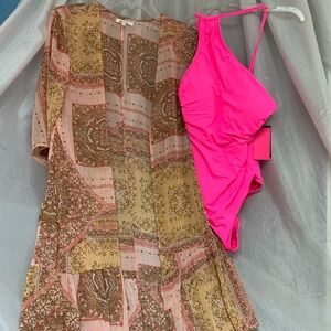 Daci pink swimsuit combo